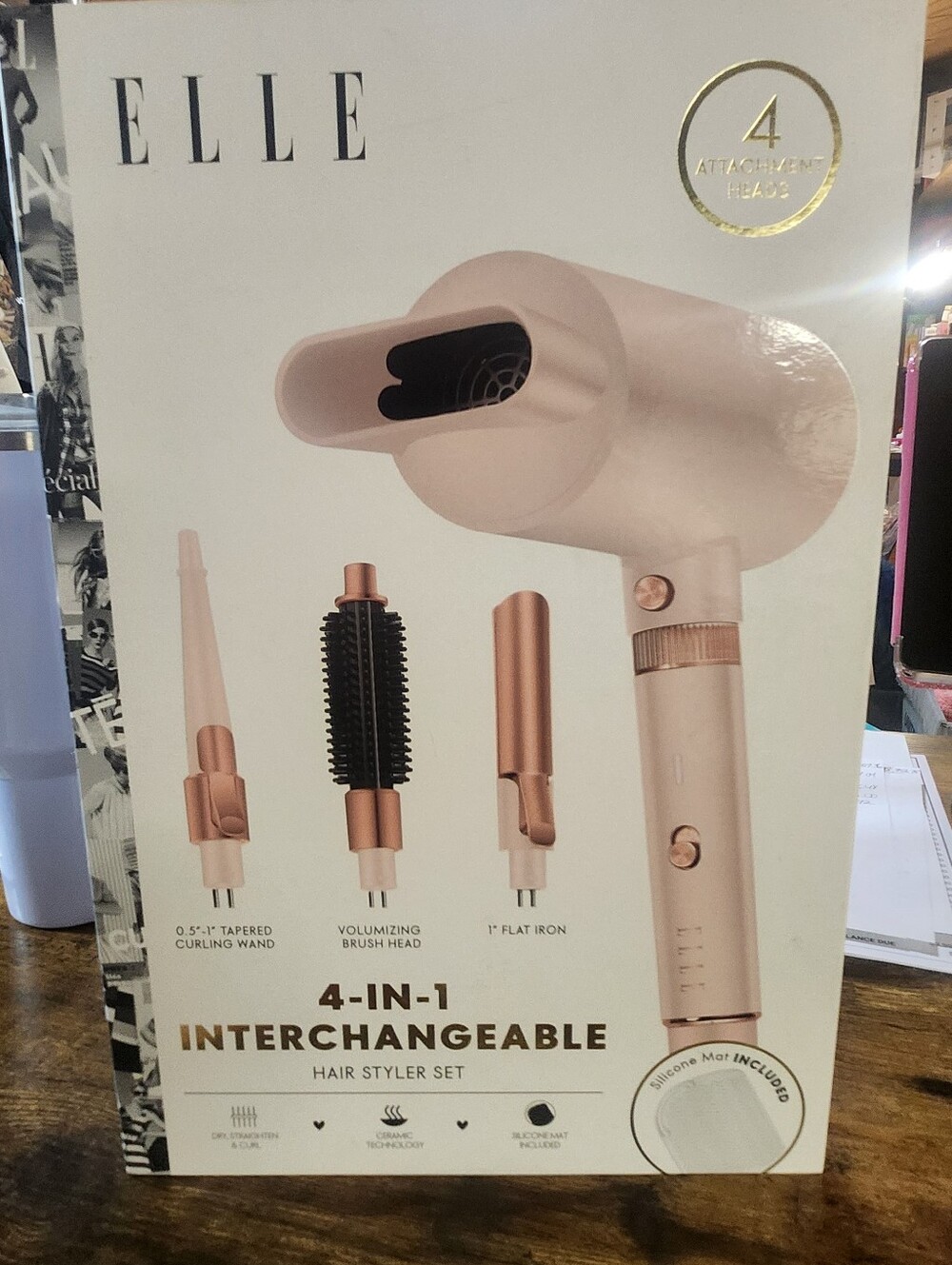 Elle 4 in 1 Interchangeable Hair Styler Set - New